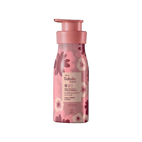 Creme Desodorante Nutritivo para o Corpo Tododia Flores Flor de Pêssego e Jasmim - 400ml
