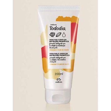 Creme Desodorante Nutritivo para o Corpo Tododia Pêssego e Flor de Cravo - 200 ml