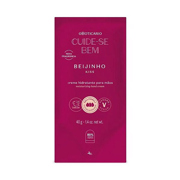 Refil Beijinho Creme Desodorante Hidratante para Mãos - 40g