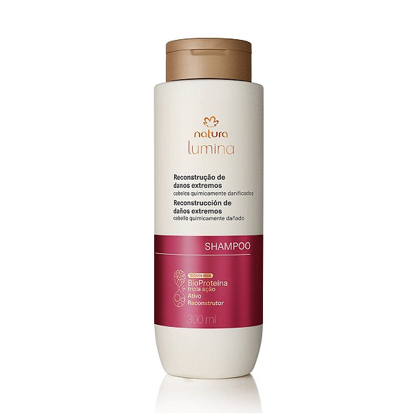 Shampoo Reestruturante Reconstrução de Danos Extremos Lumina - 300 ml