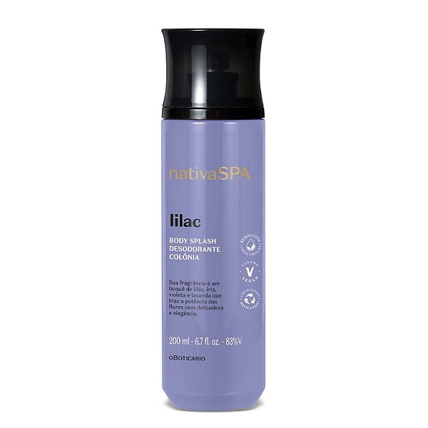 Body Splash Desodorante Colônia Nativa SPA Lilac 200ml