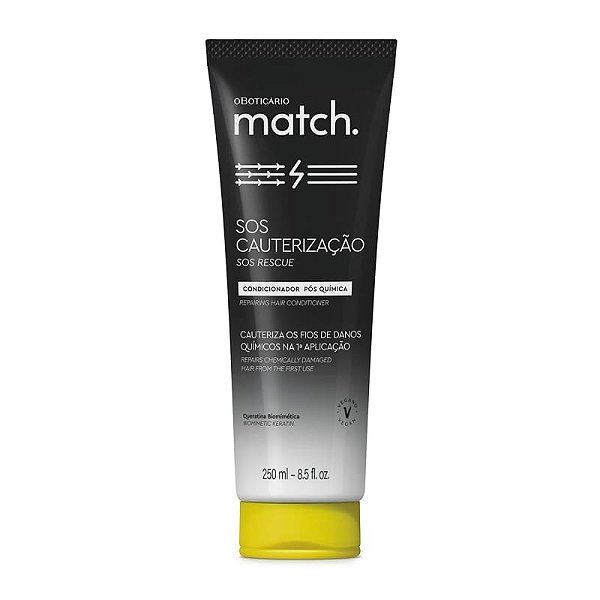 Condicionador Pós-Química Match SOS Cauterização - 250ml