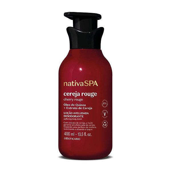 Loção Aveludada Corporal Nativa SPA Cereja Rouge 400ml
