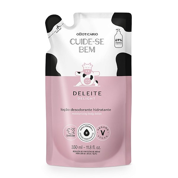 Refil Deleite Loção Desodorante Hidratante Corporal - 350ml
