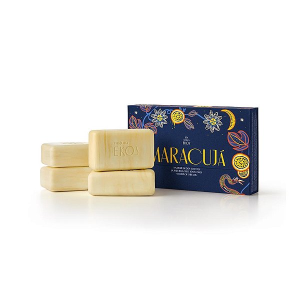 Sabonete em Barra Puro Vegetal Ekos Maracujá Natureza dos Sonhos - 4x100g