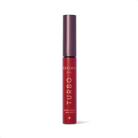 Batom Líquido Soul Turbo Semi Matte Vermelho Turbinado 3g