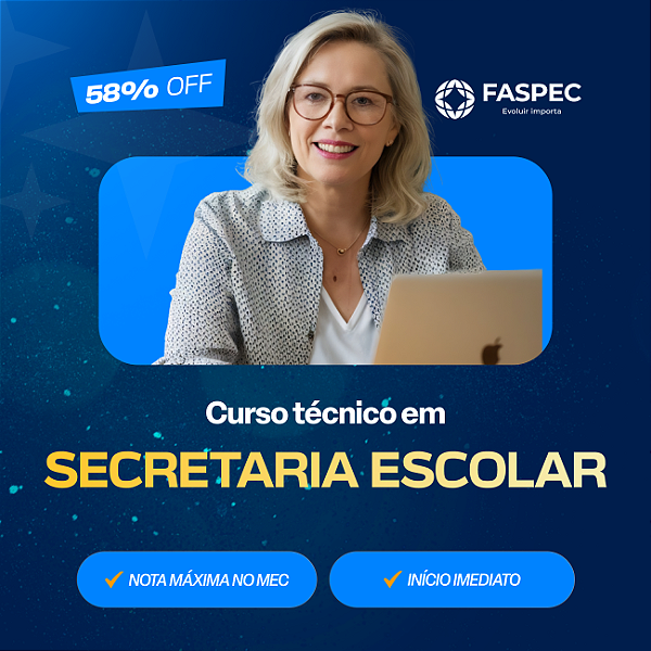 Curso Técnico em Secretaria Escolar EaD