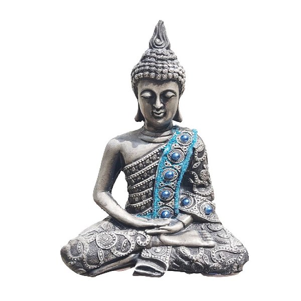 Estátua Buda Meditação Chakras Hindu Tibetano