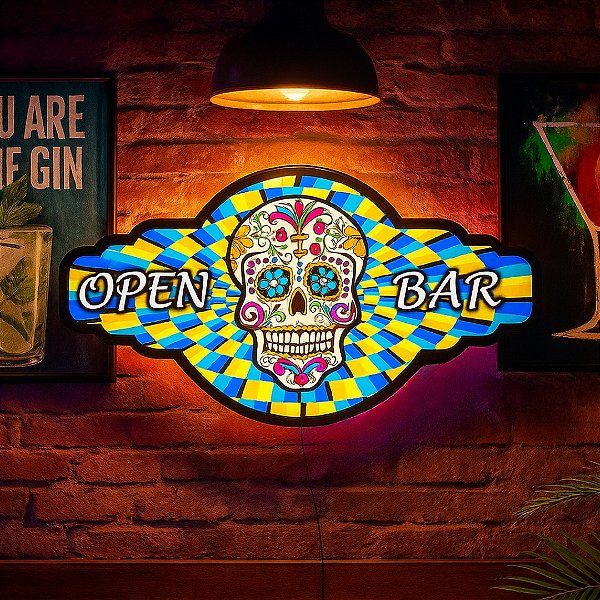 LUMINOSO CAVEIRA OPEN BAR