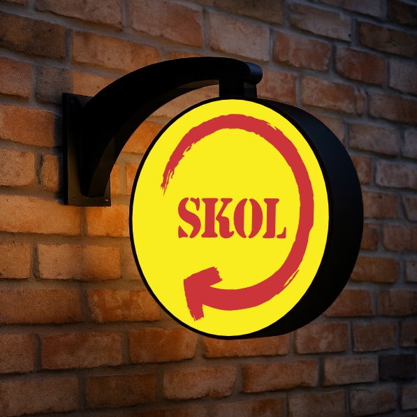 Luminoso Dupla Face Skol