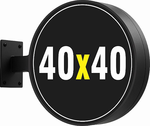 LUMINOSO PERSONALIZADO DUPLA FACE 40CM