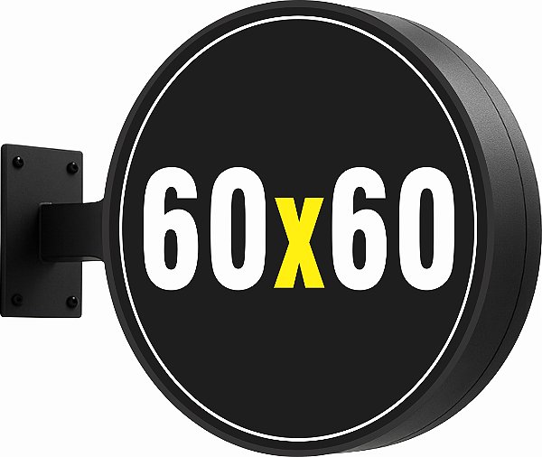 LUMINOSO PERSONALIZADO DUPLA FACE 60CM