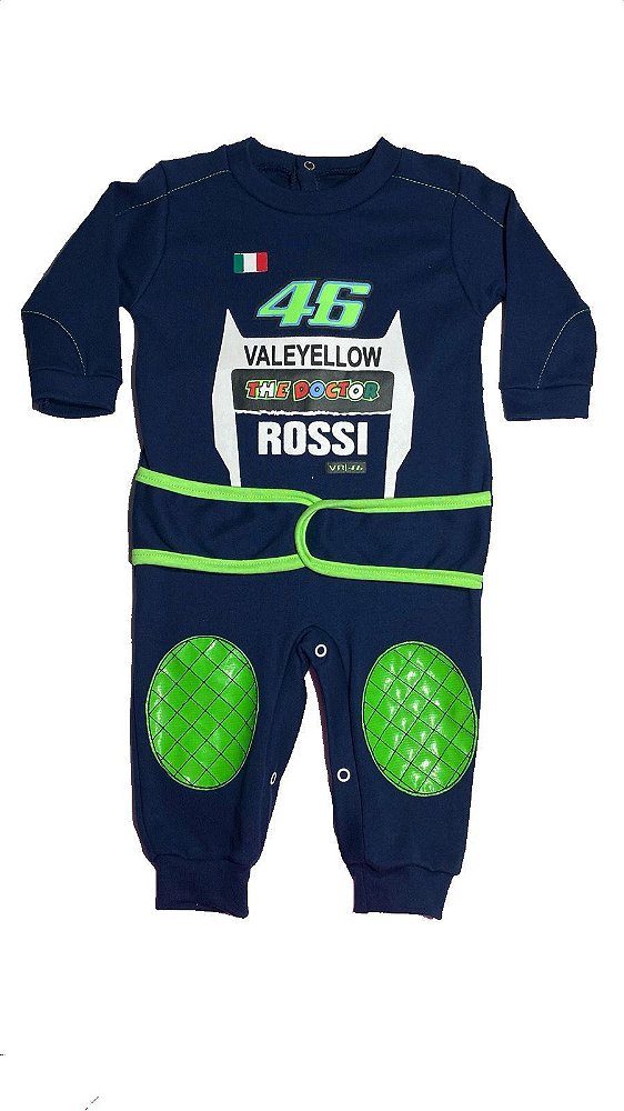 Macacao De Bebê Valentino Rossi 46 Moto Gp