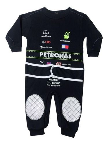 Macacão De Bebê Mesversario Mercedes  Fórmula 1