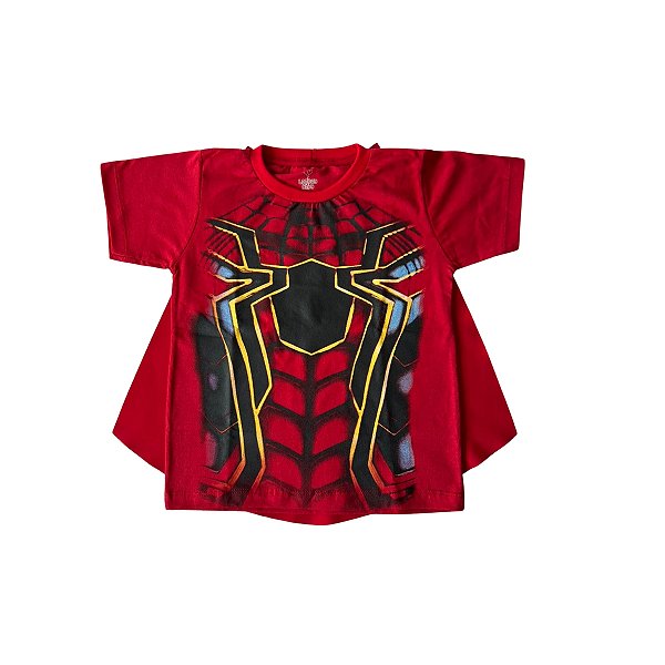 Camiseta Infantil Personagens - Super Heróis - Homem Aranha