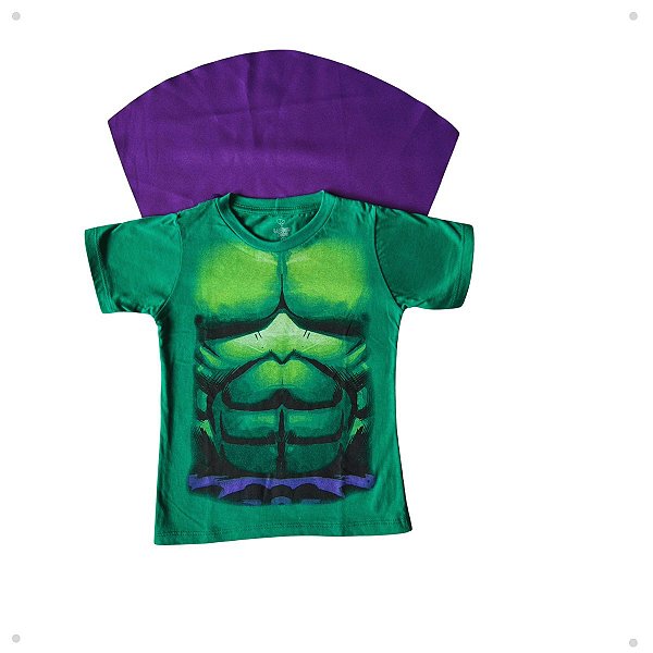 Camiseta Infantil Personagens - Super Heróis - Hulk
