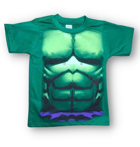 Camiseta Infantil Personagens - Super Heróis - Hulk