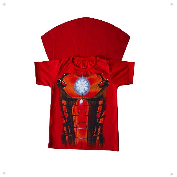 Camiseta Infantil Personagens-super Heróis - Homem De Ferro