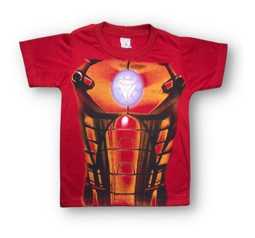 Camiseta Infantil Personagens-super Heróis - Homem De Ferro