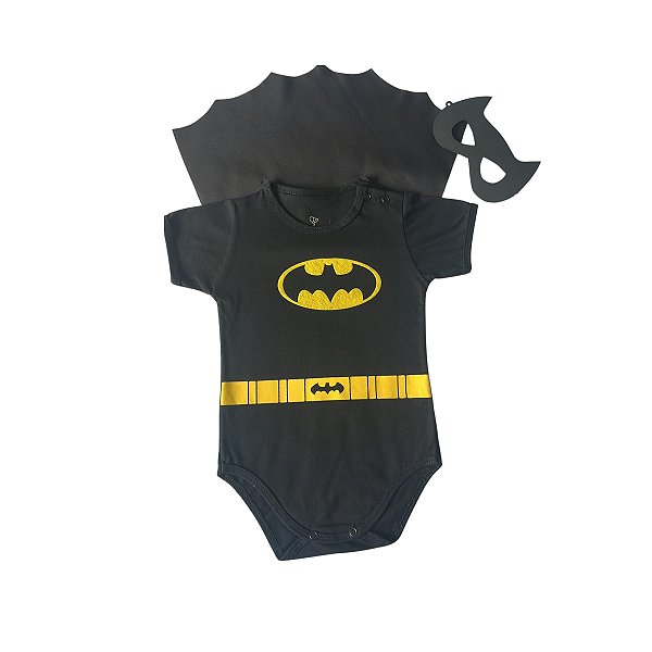 Body Batman com Capa + Brinde ( mascara )