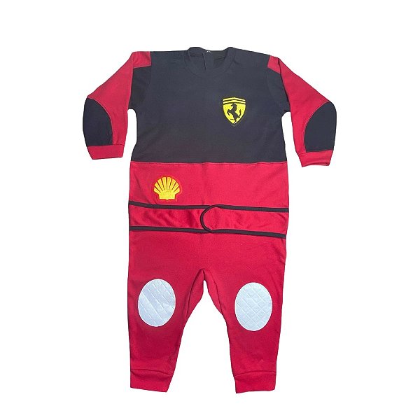 Macacão Infantil  Piloto Formula 1 - Tam 02 a 03 Anos