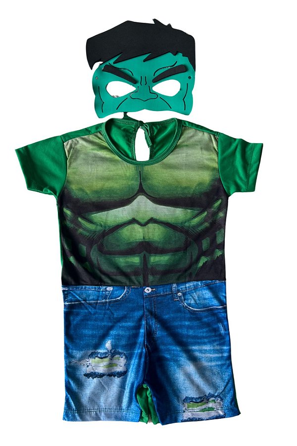 FANTASIA INFANTIL HEROIS  PERSONAGENS HULK