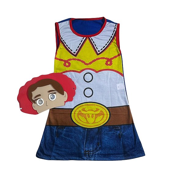 FANTASIA VESTIDO INFANTIL MENINA  JESSIE