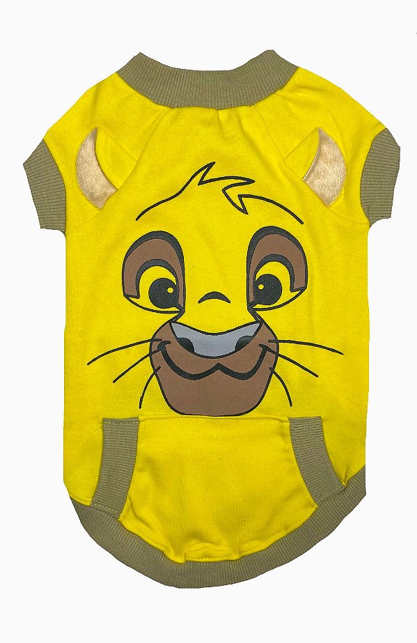 Roupa Pet Bolso Simba