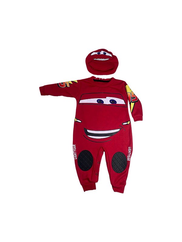 Macacão De Bebê Piloto - Carros