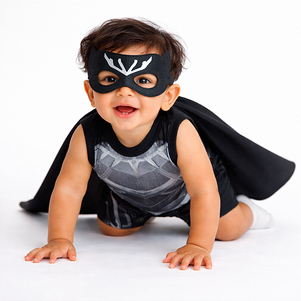 Macaquinho Curto + Capa + Mascara - PANTERA