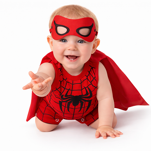 Macaquinho Curto + Capa + Mascara - ARANHA