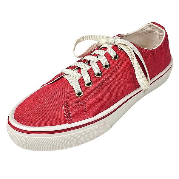 Tênis Basic Tecido Star Feet - Vermelho
