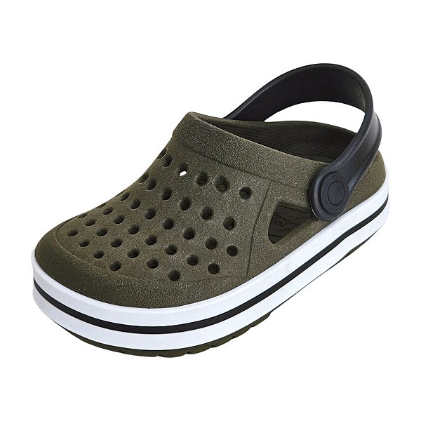 Babuch Glog Infantil Diversão Listras - Verde Militar
