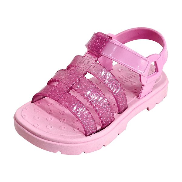 Sandália Jully Infantil Glitter - Rosa