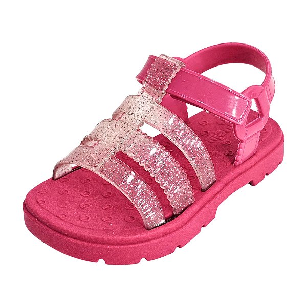 Sandália Jully Infantil Glitter - Pink Magenta