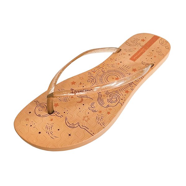 Chinelo Ipamena Easy Mais - Bege Glitter
