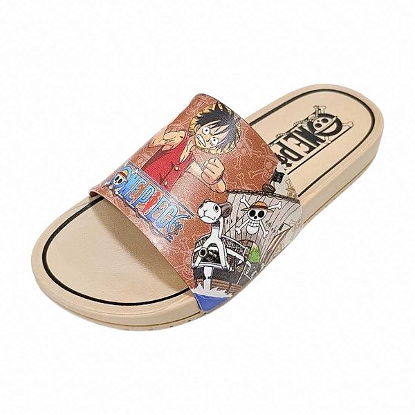 Chinelo Infantil One Piece Explore - Bege Castor