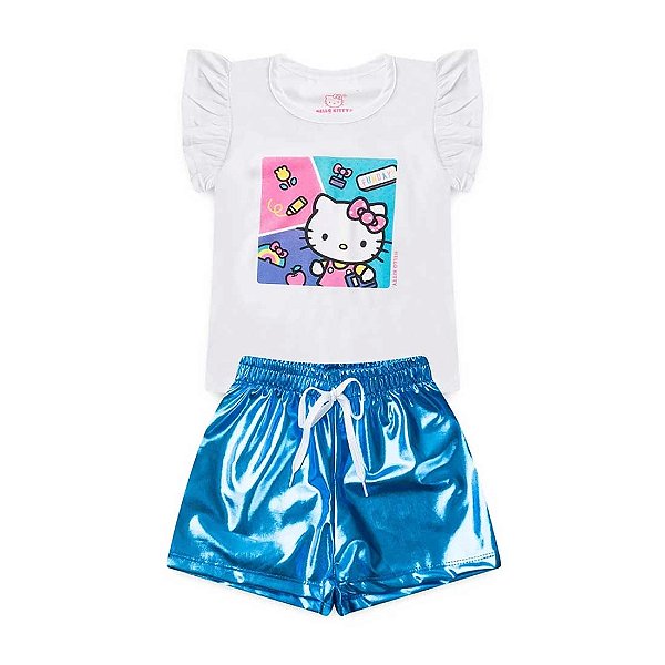 Conjunto Infantil Menina Dia Divertido - Hello Kitty