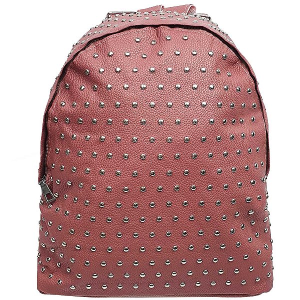 Mochila com Bolinhas em Metal - Rosé