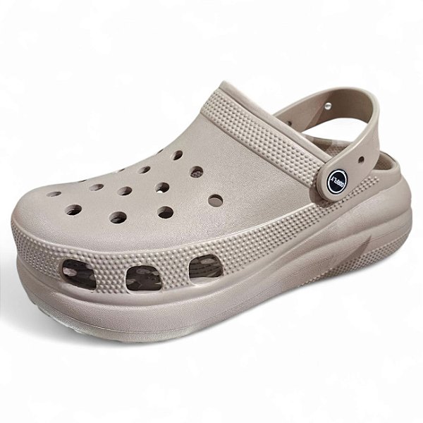Babuch Clog Adulto Crush Salto - Bege