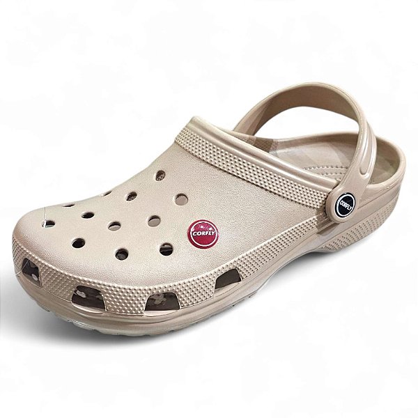 Babuch Clog Adulto Baixo - Bege (Forma Grande)