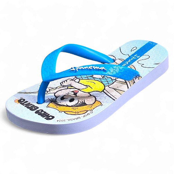 Chinelo Infantil Chico Bento - Azul