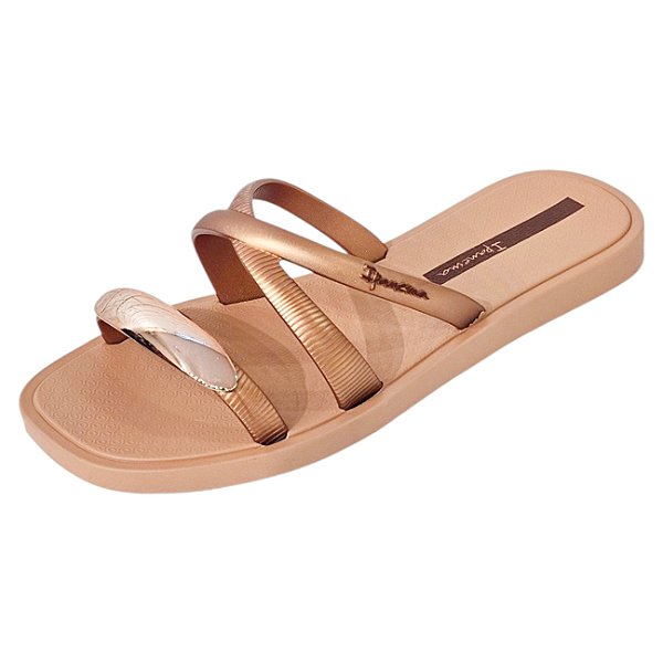 Chinelo Ipanema Metal Chic Metalizado - Marrom