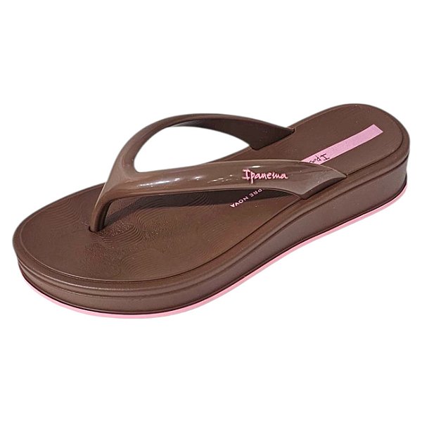 Chinelo Ipanema Glow Up Salto - Marrom