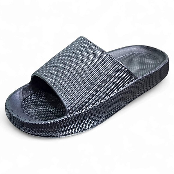 Chinelo Nuvem Ondulado EVA - Preto