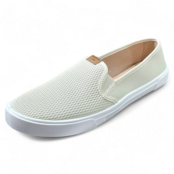 Tênis Iate Tressê com Elástico - Branco