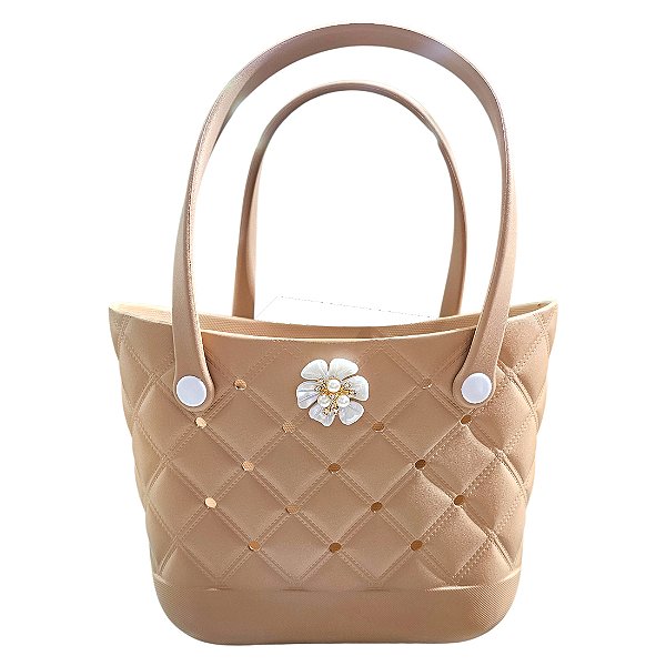 Bolsa EVA para Pin Matelassê Média - Bege