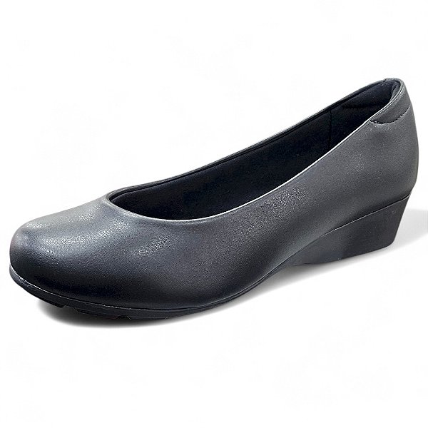 Scarpin Boneca Anabela Modare Comfort - Preto
