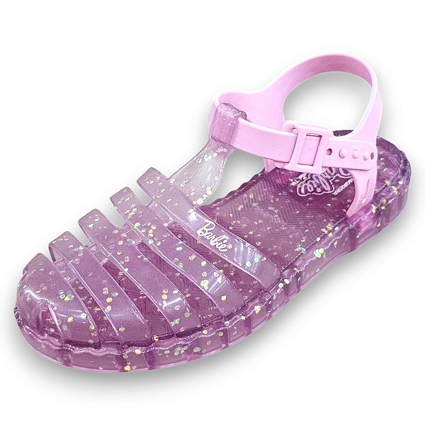 Sandália Infantil Barbie Duo Aranha - Rosa Transparente