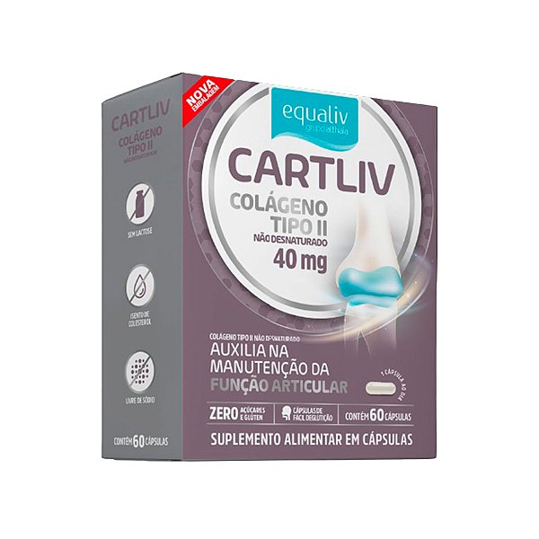 Cartliv Tipo II - 60 Cápsulas - Equaliv